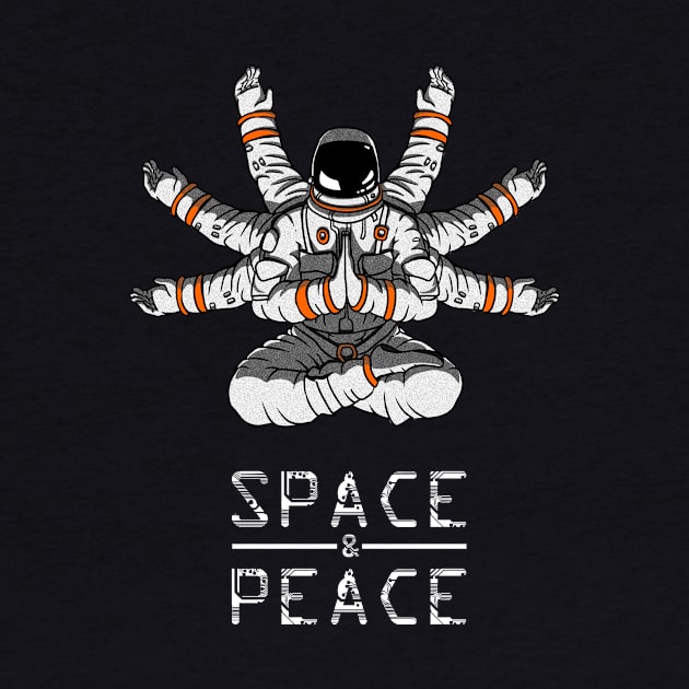 meditating astronaut by HurdyGurdy